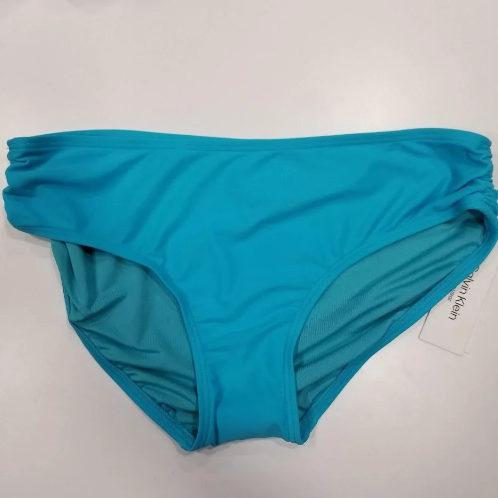 Calvin Klein Hipster Bikini Bottoms - Tropical Waters - Picture 2 of 5